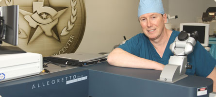 dr william boothe with the allegretto wave eye-q laser